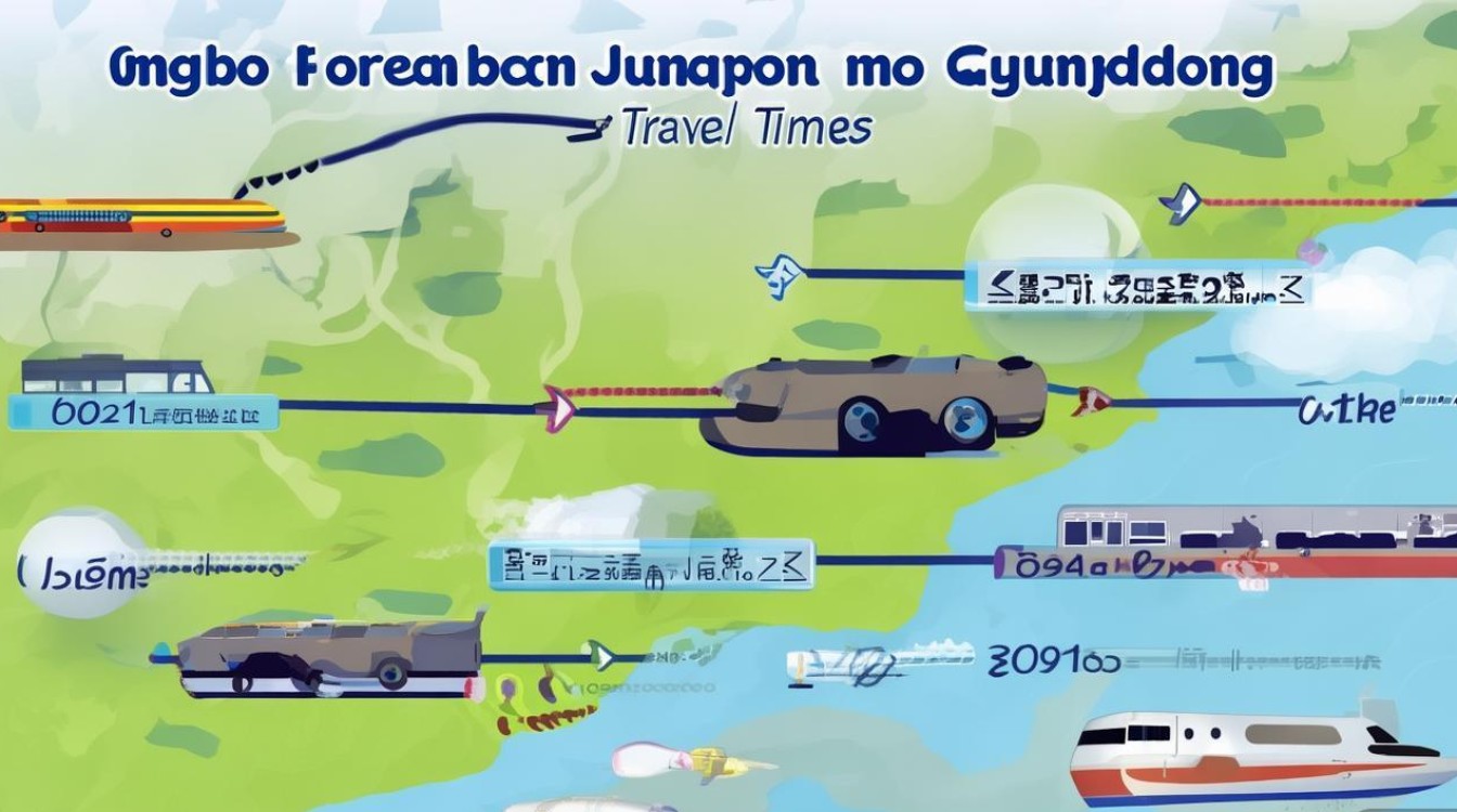 宁波至广东的行程时间是多少?不同交通方式需多久?