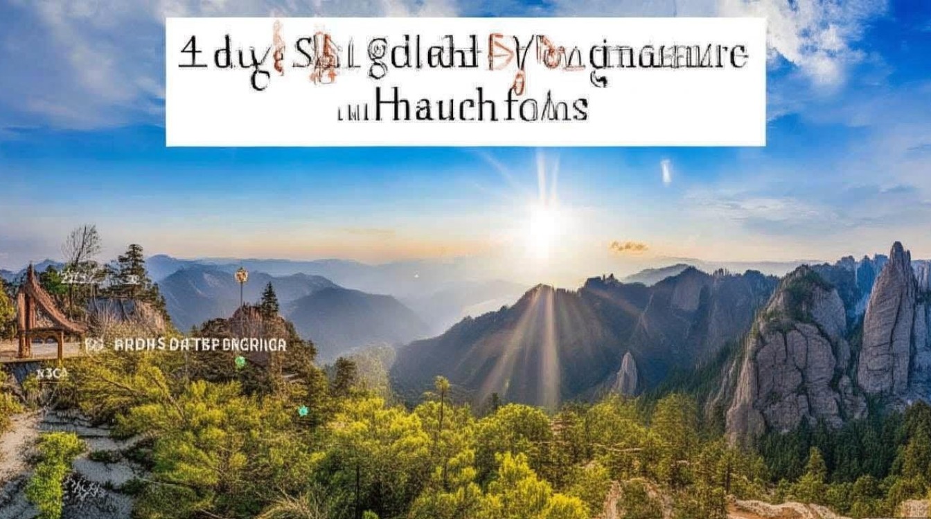 黄山4天自由行攻略,有哪些隐藏景点和最佳游玩路线?