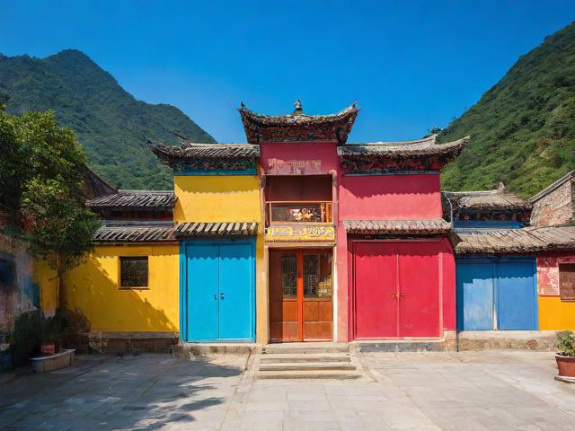 中国彩色房子的旅游景点中名字带色的是哪里?