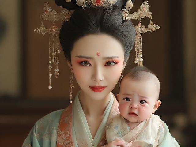 宝宝被汉服妈妈惊艳，直呼这是新时尚！