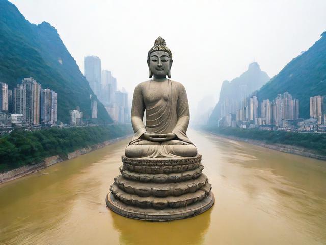 长江重庆段水位下降现神秘石佛,千年文物浮出水面引热议