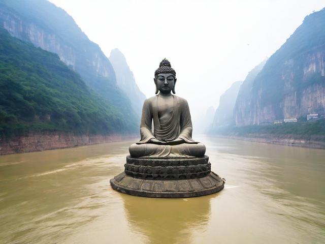 长江重庆段水位下降现神秘石佛,千年文物浮出水面引热议