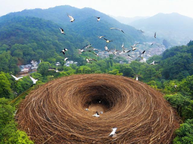 四川绵竹万鸟归巢奇观揭秘，原因探究与生态美景欣赏