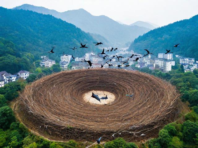 四川绵竹万鸟归巢奇观揭秘,原因探究与生态美景欣赏