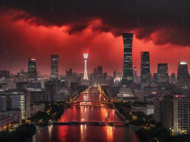 北京多区暴雨红色预警发布，暴雨来袭请注意安全！