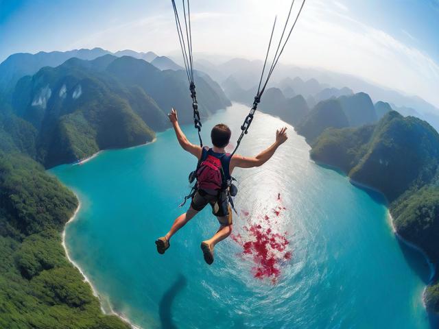 景区游客高空坠落事件揭秘,为何水中出现血迹?