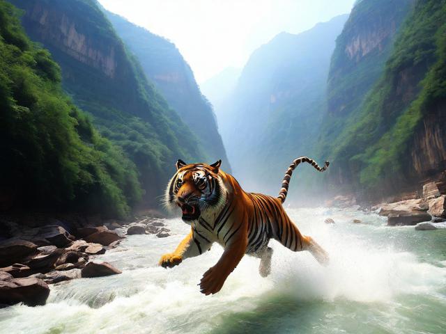 虎跳峡景区神秘生物现身，引发未知生物猜测与官方回应揭秘？